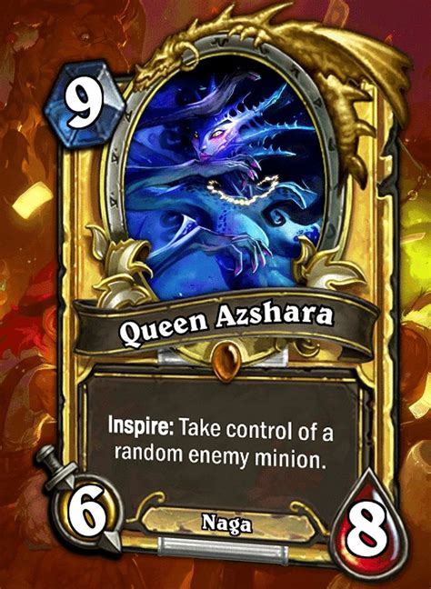Queen Azshara Custom Golden Animated Hearthstone