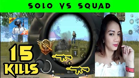 15 Kills Solo Vs Squad Rush Gameplay Pubg Mobile Lite The Power