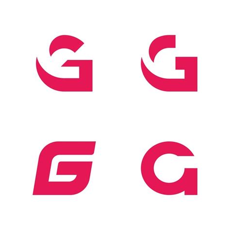 Elemento De Plantilla De Vector De Logotipo De Letra G Vector Premium