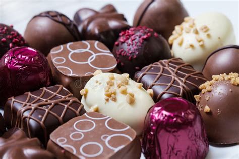 Gourmet Chocolates Stock Image Image Of Filled Holiday 36029923