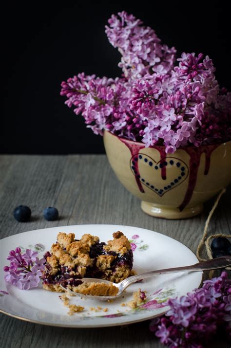 Crumble Barres Aux Myrtilles Cerise Et Praline