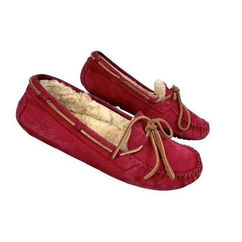 Ugg Adult Red Moccasins Size 7 Womens Ebay