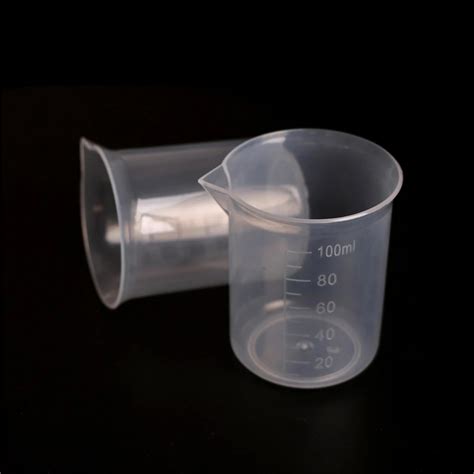 2pcs Lot 100ml Clear Plastic Measuring Cup Measuring Tools Graduated Beaker Household Kitchen