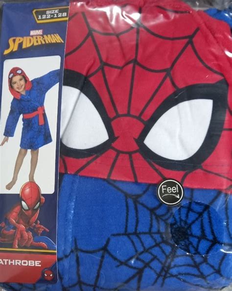 Spiderman Badjas Ochtendjas Duster Kamerjas Fleece Maat