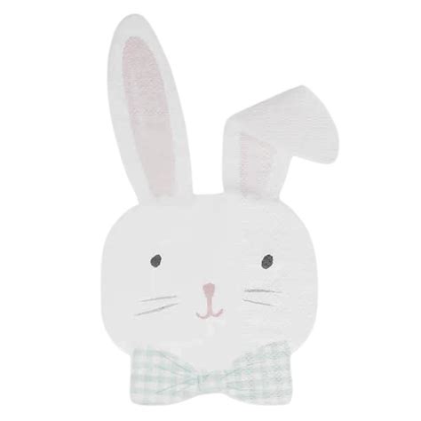 Velikonoční papírové ubrousky Easter Bunny White 16 ks Bella Rose