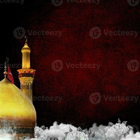 Imam Hussain Shrine Background Islamic Template For Social Media