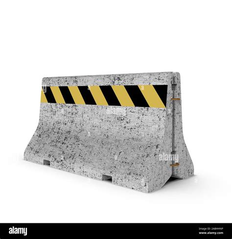 Street Protection Safety Stone Wall 3d Rendering Stock Photo Alamy