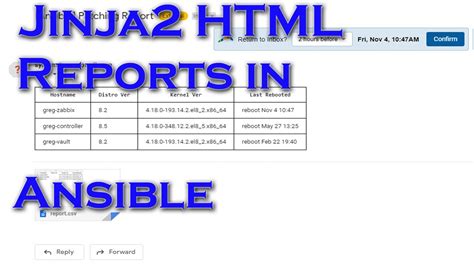 Jinja Html Templates For Reporting With Ansible Automation Platform