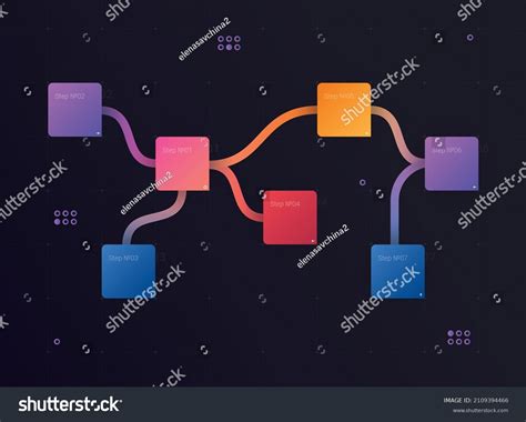 branch flow infographic royalty  images stock