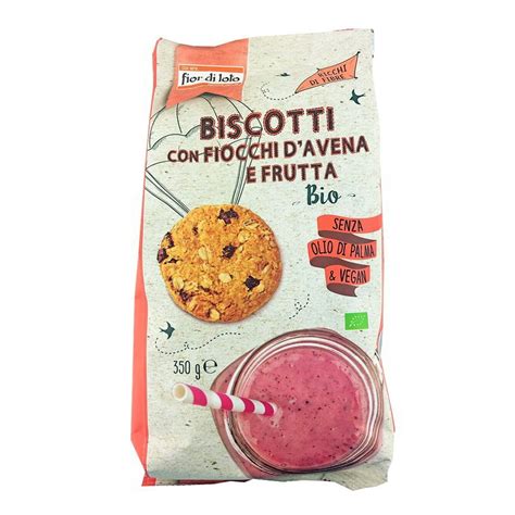 Biscuiti Bio Cu Fulgi De Ovaz Si Fructe G Fior Di Lot Bebe Tei