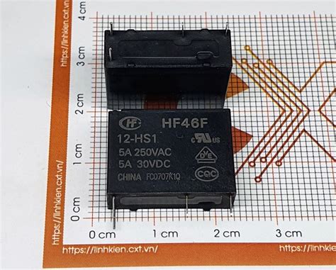 CXT VN Từ ý tưởng đến sản phẩm HF46F 012 HS1 HongFa Relay 5A 12V 4 chân