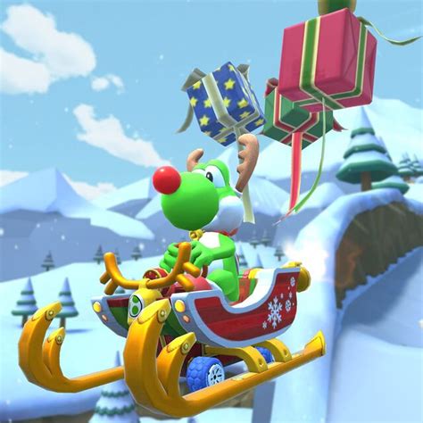 File Mkt Yoshi Reindeer Gliding Super Mario Wiki The Mario