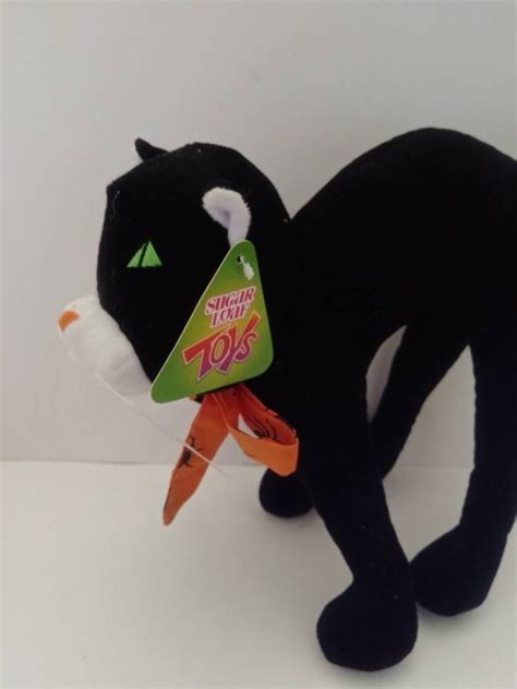 Sugar Loaf Toys Halloween Plush 11 Black Cat Stuffed Toy Etsy