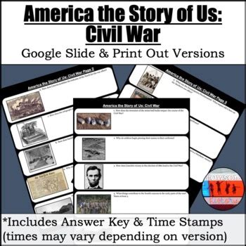 The Story Of Us Civil War Worksheet Answers Worksheet Was Here