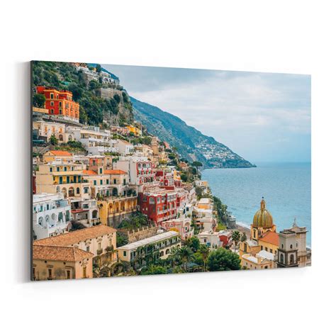 Our Best Canvas Art Deals Positano Italy Amalfi Coast Aluminum Wall