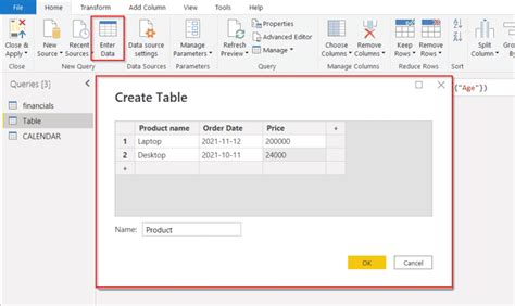 Create Table Using Power Query In Power Bi With 31 Real Examples Spguides