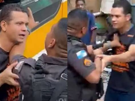 Video Policial Militar Agride Motorista De Nibus Escolar E Aponta