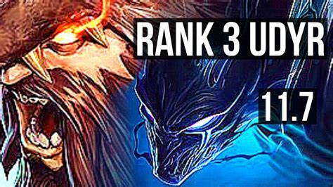 UDYR Vs NOCTURNE JUNGLE Rank 3 Udyr 5 1 15 Rank 14 NA