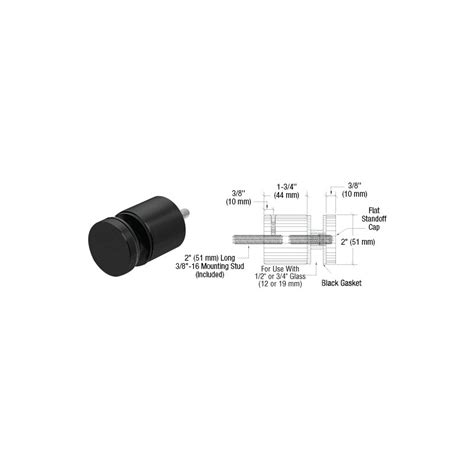 Crl Glass Rail Standoff Base And Cap