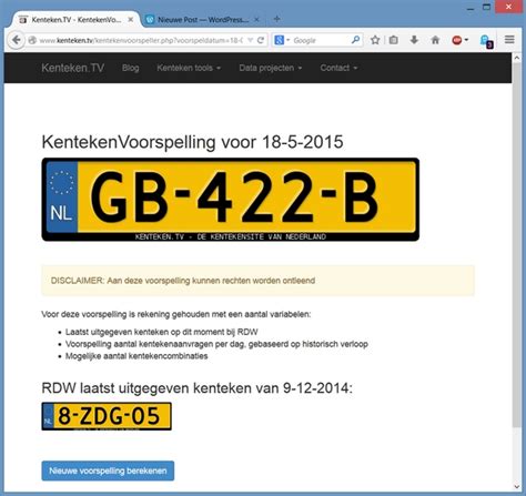 Kentekenvoorspeller Welk Kenteken Krijgt Je Nieuwe Auto Kenteken