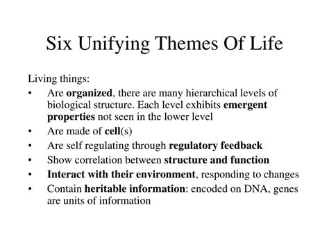 PPT Chapter 1 BIOLOGY AND THE TREE OF LIFE THEMES IN THE STUDY OF