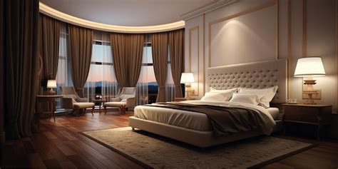 Premium AI Image | luxury bedroom interior background