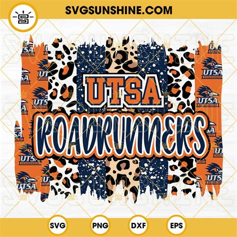 UTSA RoadRunners SVG PNG DXF EPS Cut Files For Cricut Silhouette