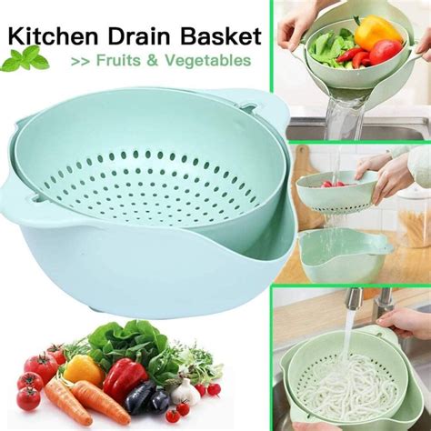 Multifunctional 2 In 1 Large Colander And Bowl Strainer Household Fruit