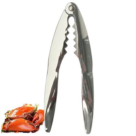 Kitchen Barbecue Tongs Stainless Steel Crab Pliers Grill Bbq Foods Clip