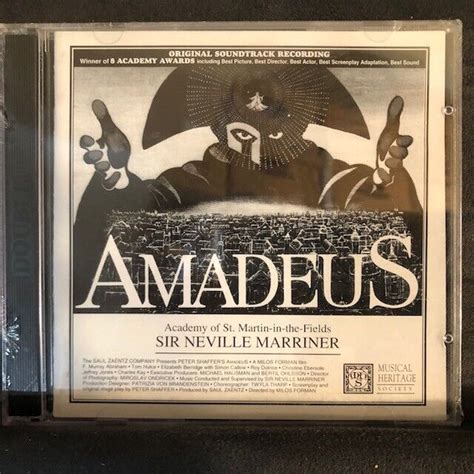 Sir Neville Marriner Amadeus Original Soundtrack Recording EBay