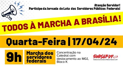 Jornada de Lutas Sindsep DF convoca servidores para Marcha a Brasília