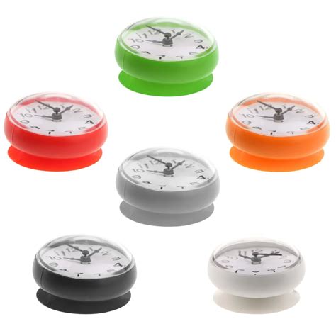 Silicone Waterproof Kitchen Bathroom Bath Shower Suction Cup Clock