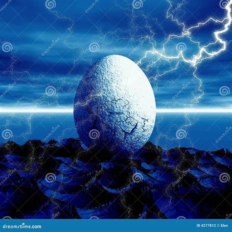 Egg And Lightning Stock Photography Image 4277812