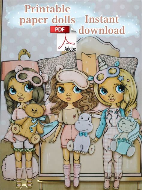 Printable Paper Doll Blythe With Clothes Digital Pdf Instant Download