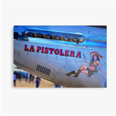 P 51 Mustang Nose Art Metal Print For Sale By Psankey Redbubble