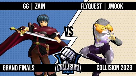 Collision 2023 Melee Zain Marth VS Jmook Sheik Grand Finals