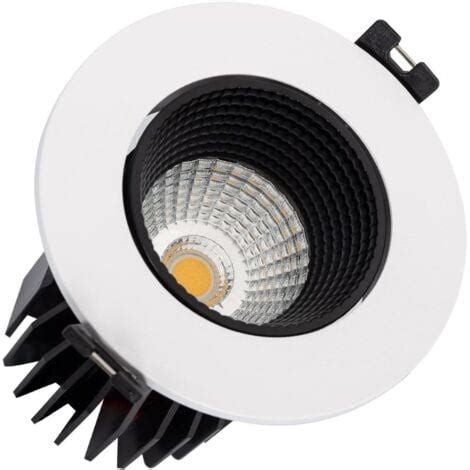 Spot Downlight Led Rond W Lifud Coupe Mm Blanc Noir Blanc