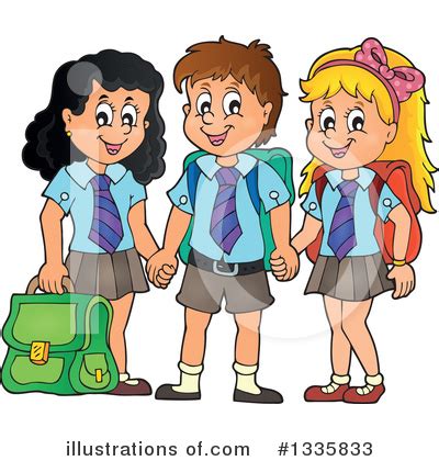 School Children Clipart #1057441 - Illustration by visekart