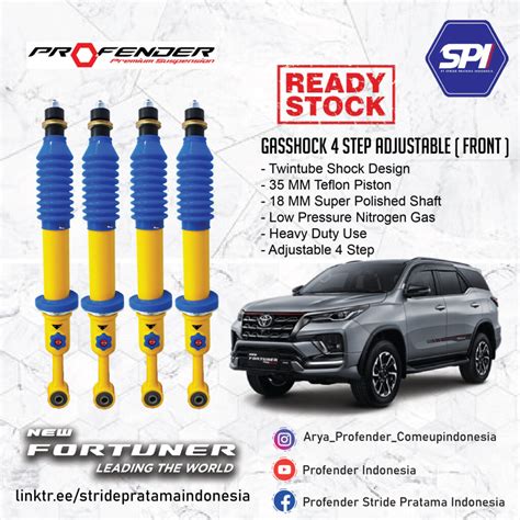 Shockbreaker Profender Indonesia Gasshock 4 Step Adjustable Mobil New