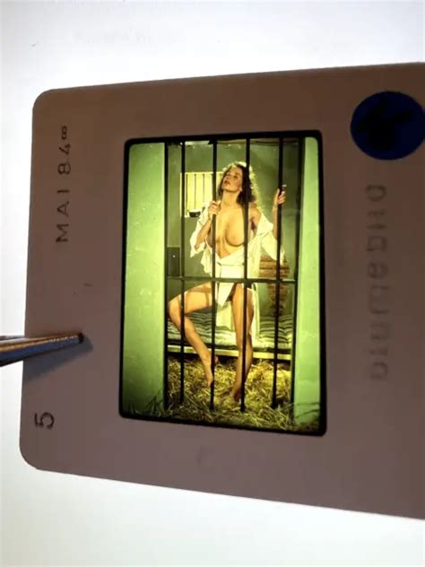 Original Kodachrome Mm Akt Nude Girl Nackte Frau Pinup Dia Slide