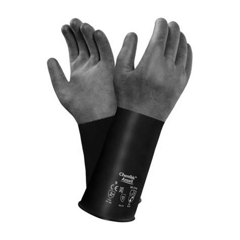 Ansell Alphatec 38 514 Butyl Chemical Resistant Gauntlet Gloves