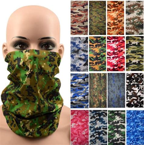 Hip Hop Seamless Bandana Face Pipe Mask Camo Headband Neckwarmer