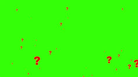 Question Mark Green Screen Effect Youtube