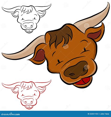 Bull Head Stock Vector Illustration Of Clip Animal 22431155