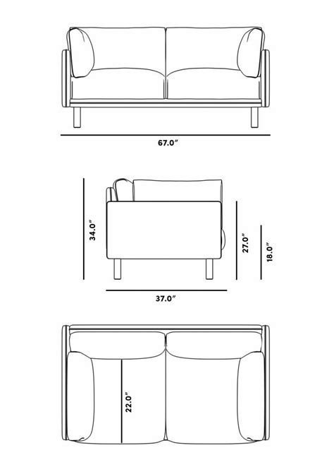 Anderson Loveseat Mid Century Modern