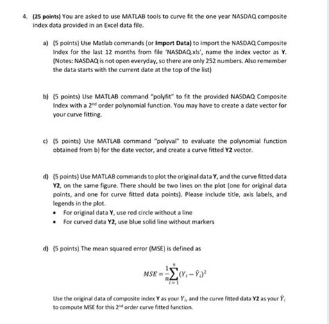 Solved 4 25 Points You Are Asked To Use Matlab Tools To