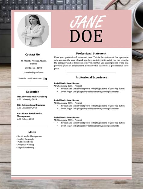 Free Ats Compliant Resume Template Prntbl Concejomunicipaldechinu Gov Co