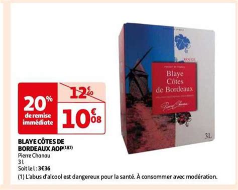 Promo Blaye Côtes De Bordeaux Aop chez Auchan iCatalogue fr