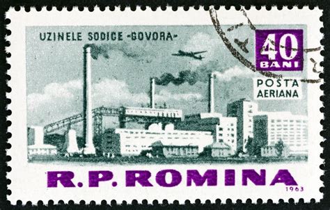 Romania Circa A Stamp Printed In Romania Shows Govora Soda