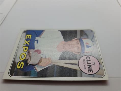 1969 TOPPS 442 TY CLINE NM MT EXPOS EBay